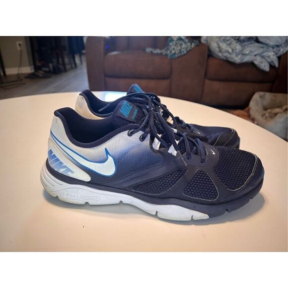 Nike Mens Size 11.5 Dual Fusion Athletic Sneakers Blue Ombre Running Workout Gym - Picture 5 of 14